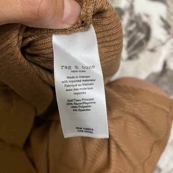 Rag & Bone The Knit Rib Bias Dress in Camel in size S - Picture 7 of 9